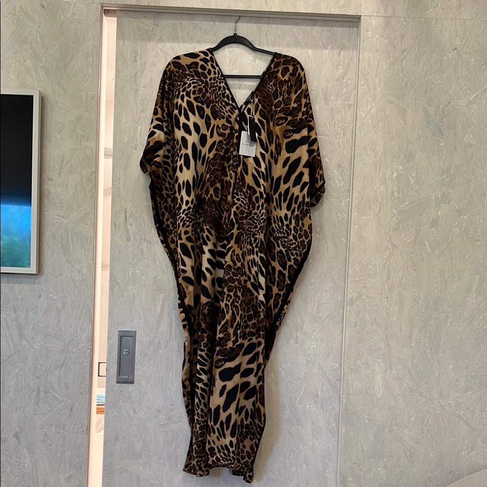 Natori Leopard Print Maxi Dress
